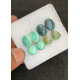 High Quality Natural Tibetan Turquoise Smooth Pair Mix Shape Cabochons Gemstone For Jewelry