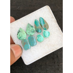 High Quality Natural Tibetan Turquoise Smooth Pair Mix Shape Cabochons Gemstone For Jewelry