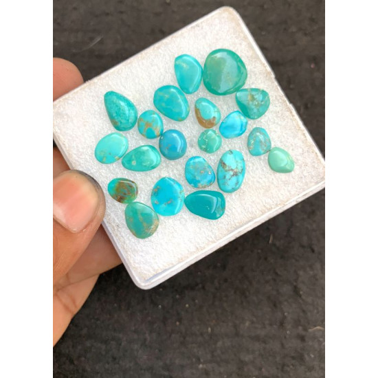 High Quality Natural American Turquoise Smooth Fancy Shape Cabochons Gemstone For Jewelry