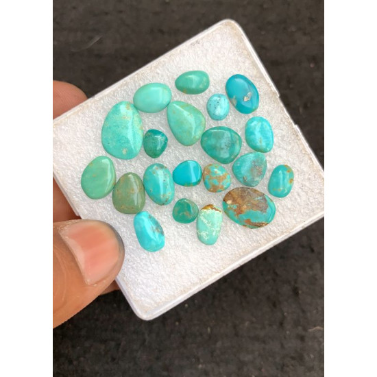 High Quality Natural American Turquoise Smooth Fancy Shape Cabochons Gemstone For Jewelry