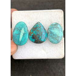 High Quality Natural Tibetan Turquoise Smooth Mix Shape Cabochons Gemstone For Jewelry