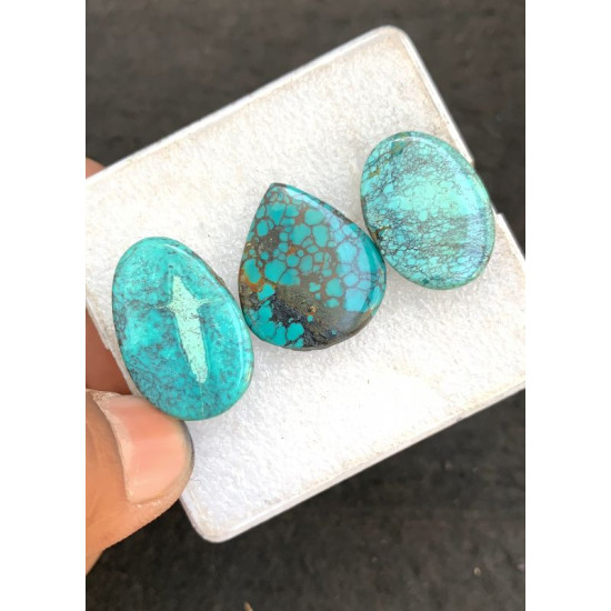 High Quality Natural Tibetan Turquoise Smooth Mix Shape Cabochons Gemstone For Jewelry