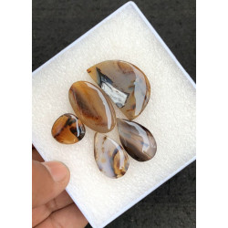 High Quality Natural Montana Agate Smooth Fancy Shape Cabochons Gemstone For Jewelry