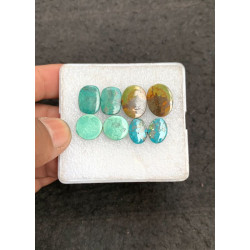 High Quality Natural Tibetan Turquoise Smooth Pair Mix Shape Cabochons Gemstone For Jewelry