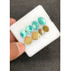 High Quality Natural Tibetan Turquoise Smooth Pair Mix Shape Cabochons Gemstone For Jewelry