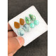 High Quality Natural Tibetan Turquoise Smooth Pair Mix Shape Cabochons Gemstone For Jewelry