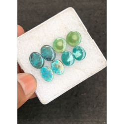 High Quality Natural Tibetan Turquoise Smooth Pair Mix Shape Cabochons Gemstone For Jewelry