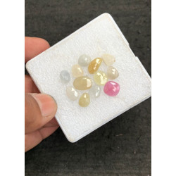 High Quality Natural Multi Sapphire Rose Cut Fancy Shape Cabochons Gemstone For Jewelry
