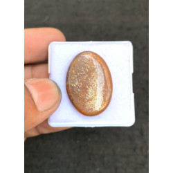 High Quality Natural Sunstone Smooth Oval Shape Cabochons Gemstone For Jewelry