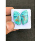 High Quality Natural Shattuckite Smooth Pair Fancy Shape Cabochons Gemstone For Jewelry