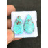 High Quality Natural Shattuckite Smooth Pair Pear  Shape Cabochons Gemstone For Jewelry