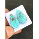 High Quality Natural Shattuckite Smooth Pair Pear  Shape Cabochons Gemstone For Jewelry