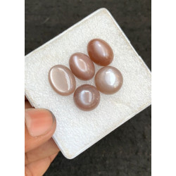 High Quality Natural Peach Moonstone Smooth Mix Shape Cabochons Gemstone For Jewelry