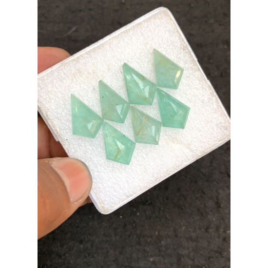 High Quality Natural Amazonite and Crystal Doublet Step Cut Fancy Shape Cabochons Gemstone For Jewelry