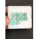 High Quality Natural Amazonite and Golden Rutile Doublet Smooth Round Shape Cabochons Gemstone For Jewelry