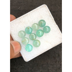 High Quality Natural Amazonite and Golden Rutile Doublet Smooth Round Shape Cabochons Gemstone For Jewelry