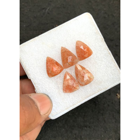 High Quality Natural Sunstone Rose Cut Fancy Shape Cabochons Gemstone For Jewelry