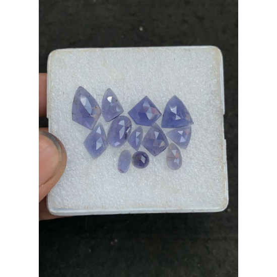 High Quality Natural Iolite Rose Cut Fancy Shape Cabochons Gemstone For Jewelry