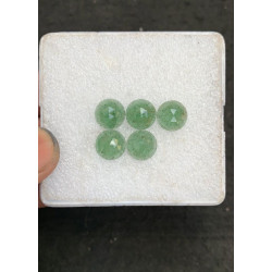 High Quality Natural Green Strawberry Quartz Rose Cut Round Shape Cabochons Gemstone For Jewelry
