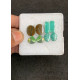 High Quality Natural Tibetan Turquoise Smooth Pair Mix Shape Cabochons Gemstone For Jewelry