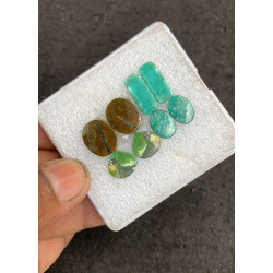 High Quality Natural Tibetan Turquoise Smooth Pair Mix Shape Cabochons Gemstone For Jewelry