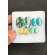 High Quality Natural Tibetan Turquoise Smooth Pair Mix Shape Cabochons Gemstone For Jewelry