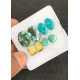 High Quality Natural Tibetan Turquoise Smooth Pair Mix Shape Cabochons Gemstone For Jewelry