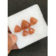 High Quality Natural Sunstone Rose Cut Trillion Shape Cabochons Gemstone For Jewelry