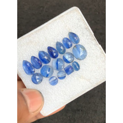 High Quality Natural Blue Kyanite Rose Cut Mix Shape Cabochons Gemstone For Jewelry