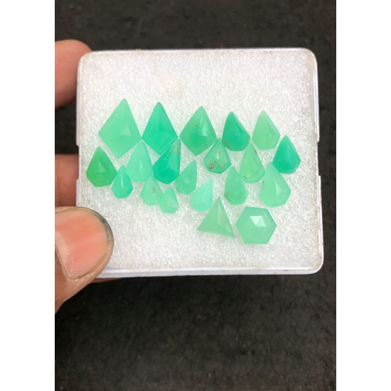 High Quality Natural Chrysoprase Step Cut Fancy Shape Cabochons Gemstone For Jewelry