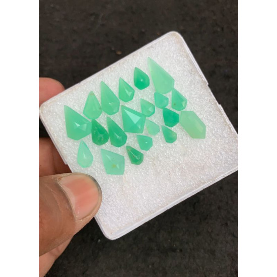 High Quality Natural Chrysoprase Step Cut Fancy Shape Cabochons Gemstone For Jewelry