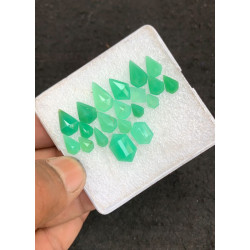 High Quality Natural Chrysoprase Step Cut Fancy Shape Cabochons Gemstone For Jewelry