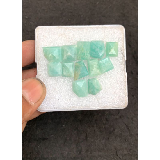 High Quality Natural Amazonite and Crystal Doublet Step Cut Fancy Shape Cabochons Gemstone For Jewelry