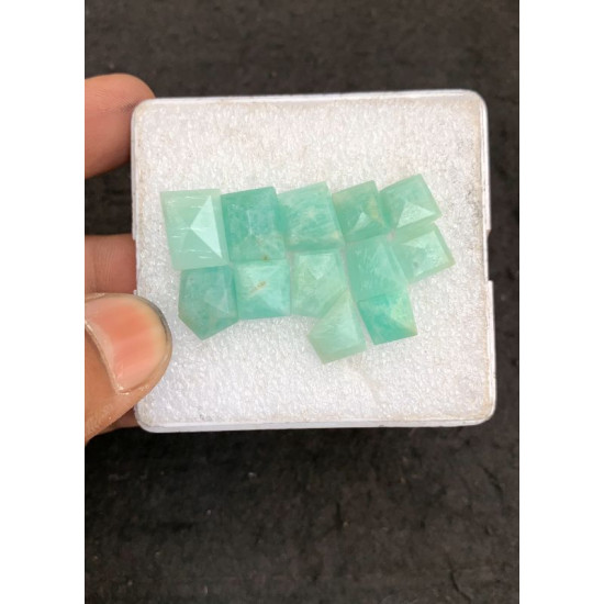 High Quality Natural Amazonite and Crystal Doublet Step Cut Fancy Shape Cabochons Gemstone For Jewelry