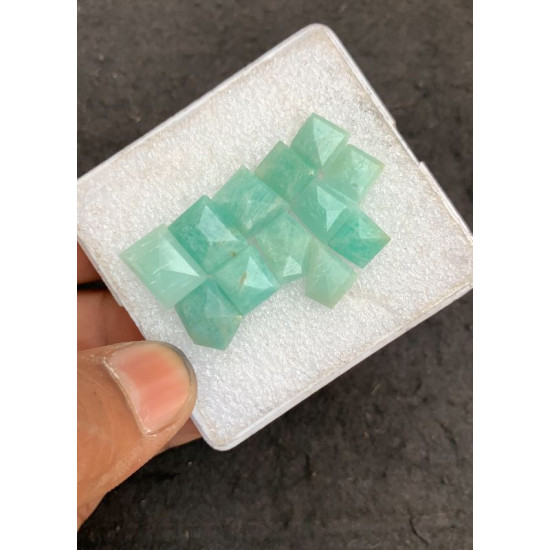 High Quality Natural Amazonite and Crystal Doublet Step Cut Fancy Shape Cabochons Gemstone For Jewelry