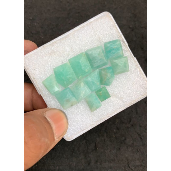 High Quality Natural Amazonite and Crystal Doublet Step Cut Fancy Shape Cabochons Gemstone For Jewelry