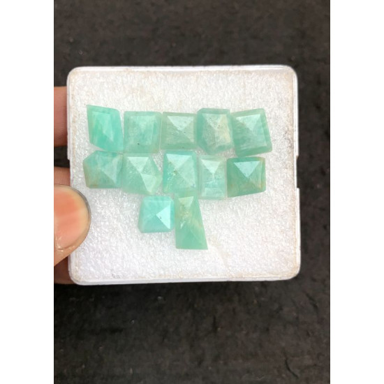 High Quality Natural Amazonite and Crystal Doublet Step Cut Fancy Shape Cabochons Gemstone For Jewelry