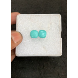 High Quality Natural Tibetan Turquoise Smooth Cushion Shape Cabochons Gemstone For Jewelry