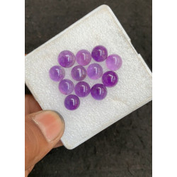 High Quality Natural Amethyst Smooth Round Shape Cabochons Gemstone For Jewelry