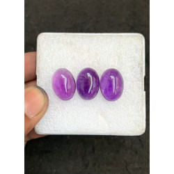 High Quality Natural Amethyst Smooth Oval Shape Cabochons Gemstone For Jewelry