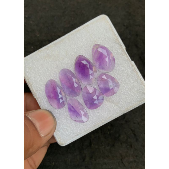 High Quality Natural Amethyst Rose Cut Fancy Shape Cabochons Gemstone For Jewelry