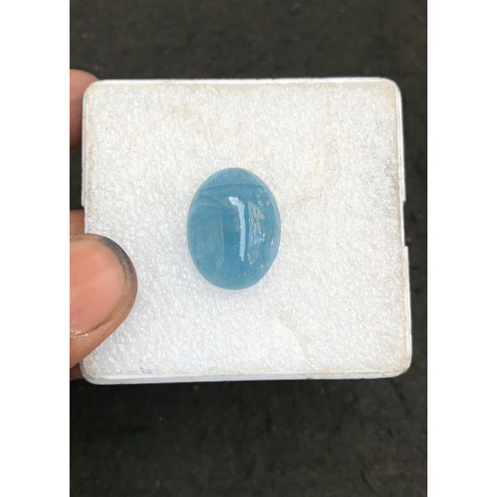 High Quality Natural Aquamarine Smooth Oval Shape Cabochons Gemstone For Jewelry