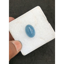 High Quality Natural Aquamarine Smooth Oval Shape Cabochons Gemstone For Jewelry