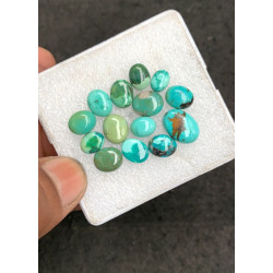 High Quality Natural Tibetan Turquoise Smooth Oval Shape Cabochons Gemstone For Jewelry