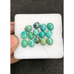 High Quality Natural Tibetan Turquoise Smooth Oval Shape Cabochons Gemstone For Jewelry