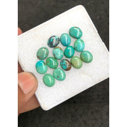 High Quality Natural Tibetan Turquoise Smooth Oval Shape Cabochons Gemstone For Jewelry