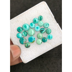 High Quality Natural Tibetan Turquoise Smooth Round Shape Cabochons Gemstone For Jewelry