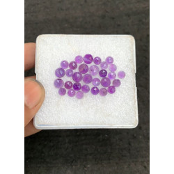 High Quality Natural Amethyst Rose Cut Round Shape Cabochons Gemstone For Jewelry