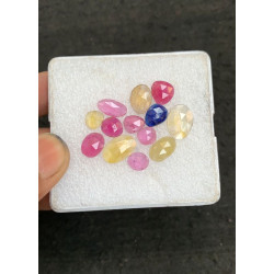 High Quality Natural Multi Sapphire Rose Cut Fancy Shape Cabochons Gemstone For Jewelry