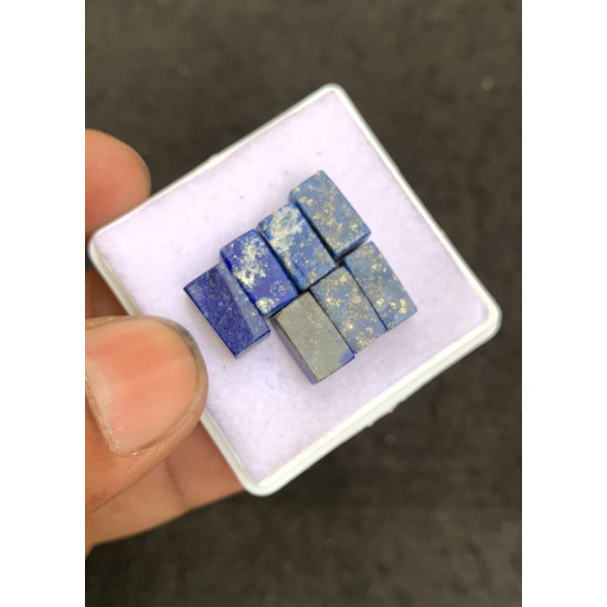 High Quality Natural Lapis Lazuli Smooth Rectangle Shape Cabochons Gemstone For Jewelry